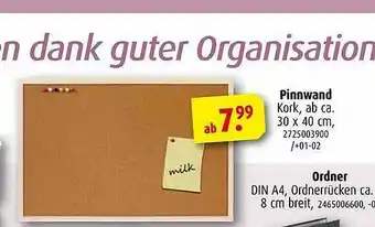 ROLLER Pinnwand Angebot