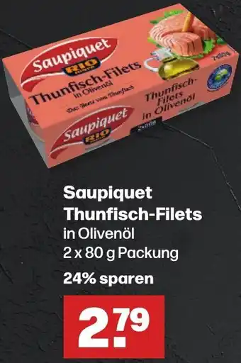 Handelshof Saupiquet Thunfisch-Filets 2 x 80 g Packung Angebot