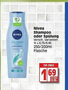 Edeka Nivea Shampoo Oder Spülung Angebot