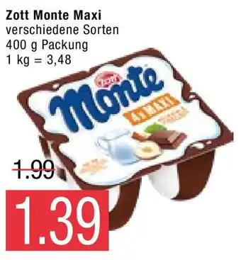 Marktkauf Zott Monte Maxi 400g Angebot