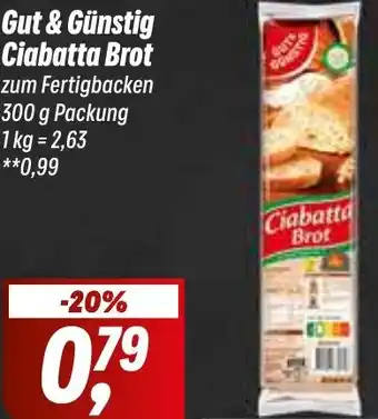 Simmel Gut & Günstig Ciabatta Brot 300 g Packung Angebot