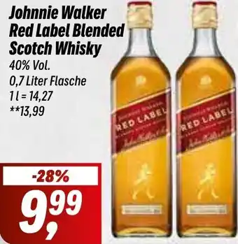 Simmel Johnnie Walker Red Label Blended Scotch Whisky 0,7 Liter Flasche Angebot