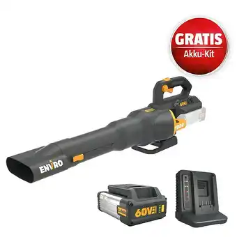 Bauhaus Worx ENVIRO Maschinenpaket (Akku-Laubbläser EG560.9 + 2Ah Akku gratis + Ladegerät gratis) Angebot