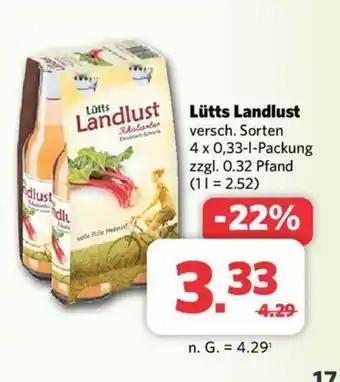 Combi Lütts Landlust versch. Sorten 4 x 0,33-L Angebot