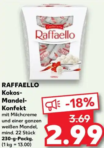 Kaufland RAFFAELLO Kokos Mandel Konfekt 230 g Packg. Angebot