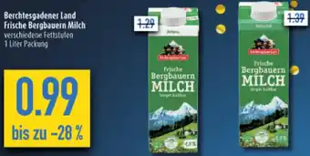 diska Berchtesgadener Land Frische Bergbauern Milch 1 Liter Packung Angebot