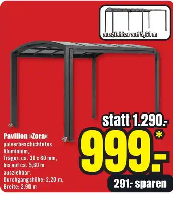 B1 Discount Baumarkt Pavillon Zora Angebot