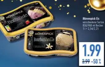 diska Mövenpick Eis 850/900 ml Becher Angebot