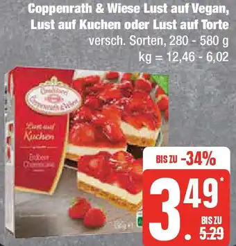 Edeka Coppenrath & Wiese Lust auf Vegan, Lust auf Kuchen oder Lust auf Torte 280 - 580 g Angebot