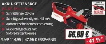 Edeka EINHELL AKKU-KETTENSÄGE GC-KS 18 Li-Solo Angebot