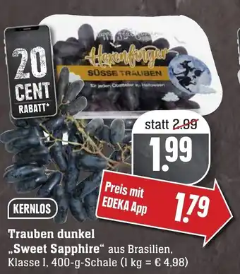 SBK Trauben dunkel Sweet Sapphire 400g Angebot