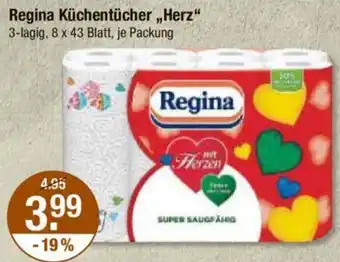 V Markt Regina Küchentücher ,,Herz" Angebot