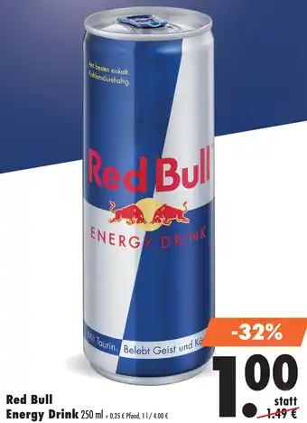 Mäc Geiz Red Bull Energy Drink 250 ml Angebot