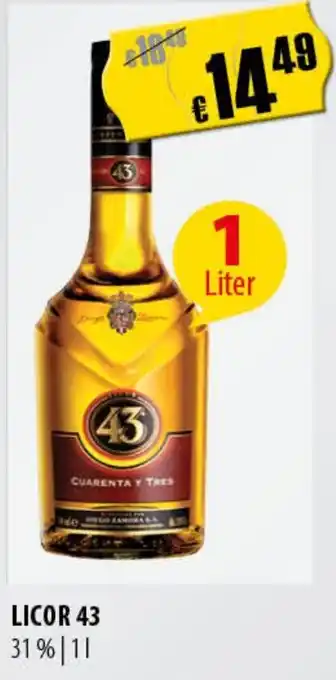 FreeOneShop LICOR 43 31% 1L Angebot