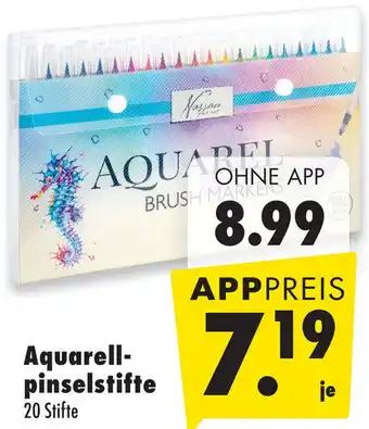 Mäc Geiz Aquarellpinselstifte 20 Stifte Angebot