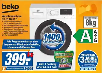 expert Techno Land Beko Waschmaschine EX8146ST1 Angebot