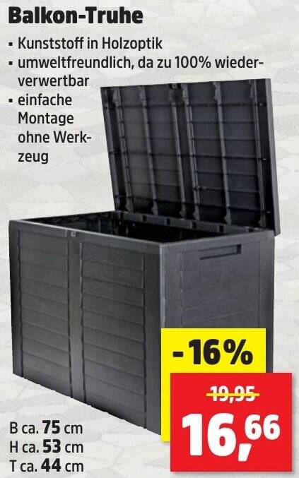 Balkon-Truhe Angebot bei Thomas Philipps