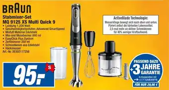 expert Techno Land Braun Stabmixer Set MQ 9125 XS Multi Quick 9 Angebot