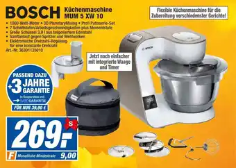 expert Techno Land Bosch Küchenmaschine MUM 5 XW 10 Angebot