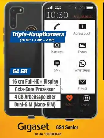 expert Techno Land Gigaset GS4 Senior Angebot