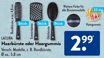 Aldi Süd LACURA Haarbürste oder Haargummis Angebot