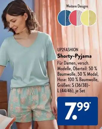 Aldi Süd UP2FASHION Shorty-Pyjama Angebot