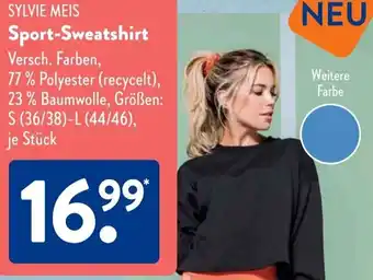 Aldi Süd SYLVIE MEIS Sport-Sweatshirt Angebot