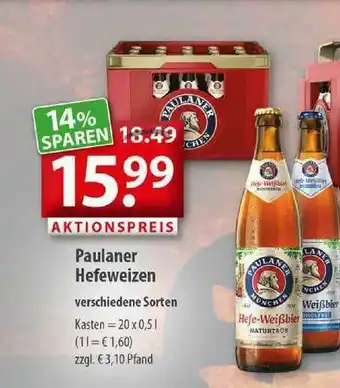 Getränkeland Paulaner Hefeweizen Angebot