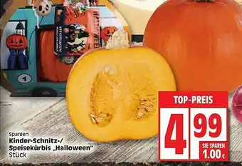 Edeka Spanien Kinder-schnitz-speisekürbis „halloween” Angebot