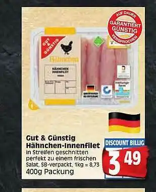 Edeka Gut & Günstig Hähnchen-lnnenfilet Angebot