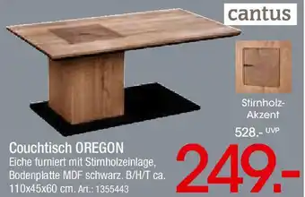 Zurbrüggen cantus Couchtisch OREGON Angebot