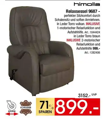 Zurbrüggen himolla Relaxsessel 9687 Angebot