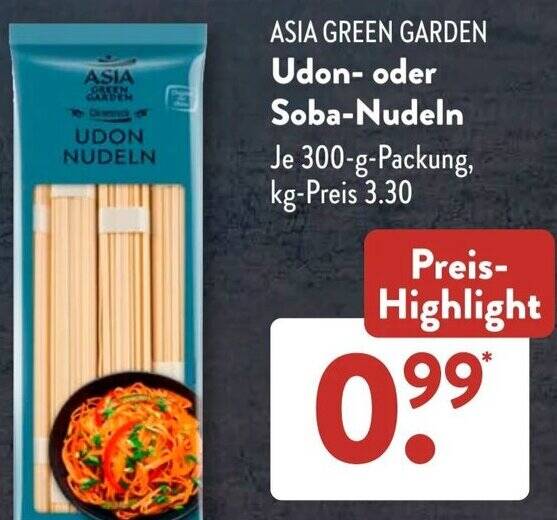 ASIA GREEN GARDEN Udon Oder Soba Nudeln 300 G Packung Angebot Bei Aldi S d asia-green-garden-udon-oder-soba-nudeln-300-g-packung-angebot-bei-aldi-s-d