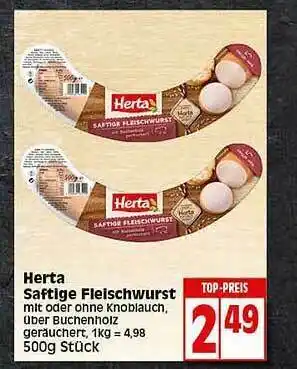 Elli Markt Herta Saftige Fleischwurst Angebot