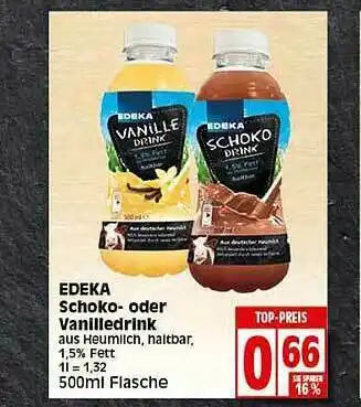 Elli Markt Edeka Schoko Oder Vanilledrink Angebot