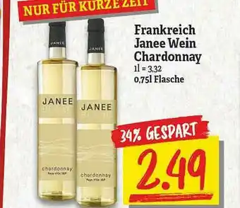 NP Discount Frankreich Janee Wein Chardonnay Angebot