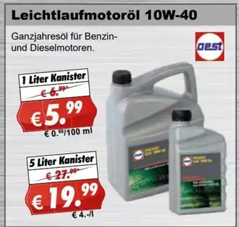 Stabilo Fachmarkt Leichtlaufmotoröl 10W-40 Angebot