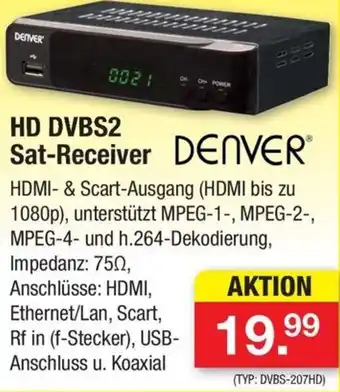 Zimmermann DENVER HD DVBS2 Sat-Receiver Angebot