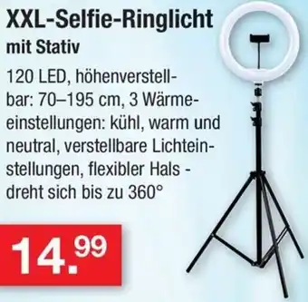 Zimmermann GRUNDIG XXL-Selfie-Ringlicht mit Stativ Angebot