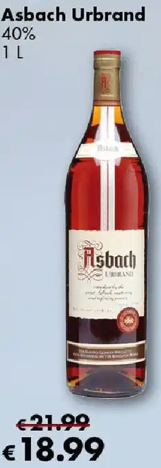 Travel Free Asbach Urbrand 1 L Angebot