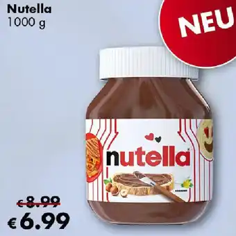 Travel Free Nutella 1000 g Angebot