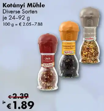 Travel Free Kotányi Mühle 24-92 g Angebot