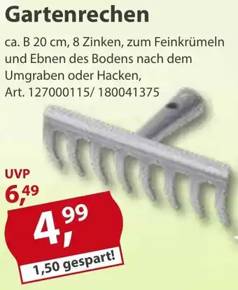 Sonderpreis Baumarkt Gartenrechen Angebot