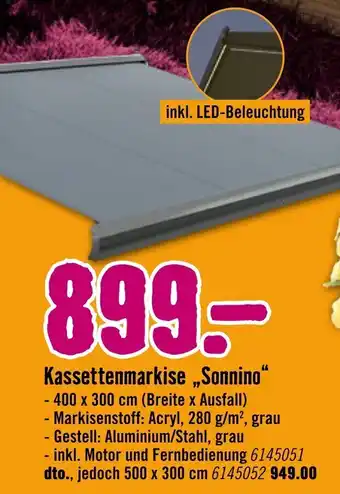 Hornbach Kassettenmarkise „Sonnino“ Angebot