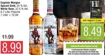 Marktkauf Captain Morgan Spiced Gold, White Rum 0,7L Angebot