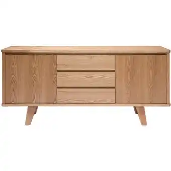 ManoMano Skandinavisches Sideboard aus Esche mit Türen und Schubladen 160 cm fifties - Esche Angebot