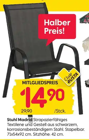 Rusta Stuhl Madrid Angebot