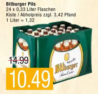 Marktkauf Bitburger Pils 24x0,33L Angebot