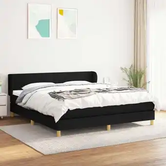 ManoMano Boxspringbett,Doppelbett mit Matratze Schwarz 180x200 cm Stoff vidaXL Angebot