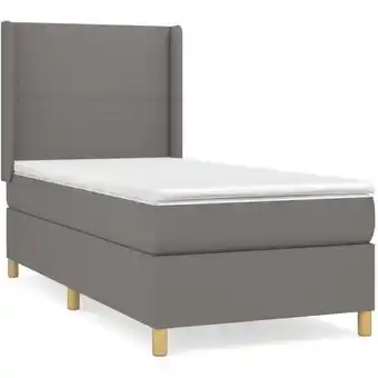 ManoMano Bettgestell mit Matratze,Betten für Erwachsene,Boxspringbett,Schlafzimmerbett Dunkelgrau 90x200 cm Stoff -Maison 18564 - Grau Angebot